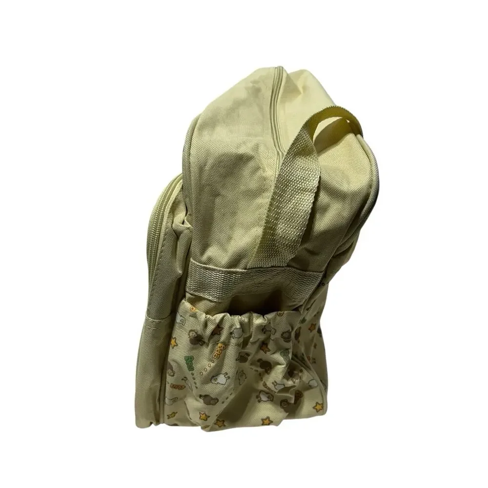 Vintage Angelito Diaper Bag Yellow Gender Neutral Lambs Sheep Baa Baa